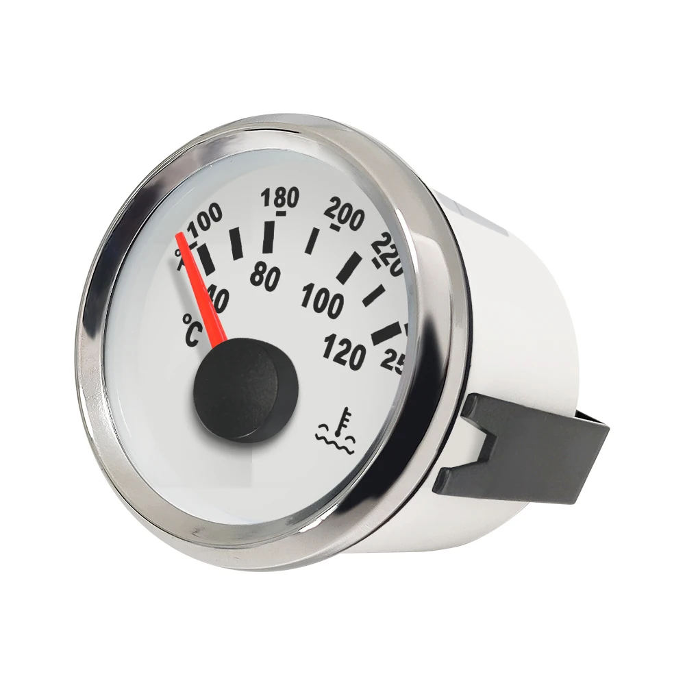 52mm Waterproof and Dustproof Water Temp Gauge Temperature Meter 40-120℃ for Boat Car Truck Universal 12V 24V Red Backlight
52mm Waterproof and Dustproof Water Temp Gauge Temperature Meter 40-120℃ for Boat Car Truck Universal 12V 24V Red Backlight