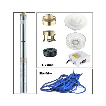 4SPM3 38-3 380V 4inch 3M3/H Head 285M AC Submersible Bore Deep Well Water Pump For Agricultural Irrigation
4SPM3 38-3 380V 4inch 3M3/H Head 285M AC Submersible Bore Deep Well Water Pump For Agricultural Irrigation