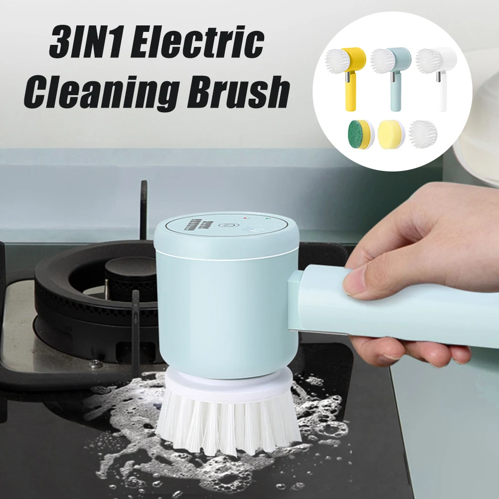 Rechargeable Handheld Electric Cleaning Brush Bathroom Kitchen Sink Cleaning Tool USB Bathtub Tile Cleaner With 3 Brush Heads
Rechargeable Handheld Electric Cleaning Brush Bathroom Kitchen Sink Cleaning Tool USB Bathtub Tile Cleaner With 3 Brush Heads