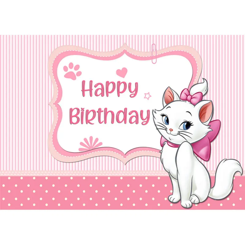 Disney Pink Marie Cat Photography Backdrop for Kids Happy Birthday Party Photo Shooting Props Baby Shower Party Decorations
Disney Pink Marie Cat Photography Backdrop for Kids Happy Birthday Party Photo Shooting Props Baby Shower Party Decorations