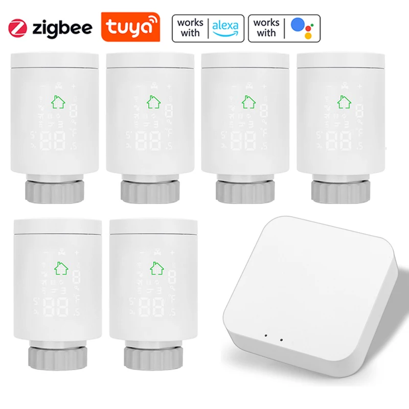 Умный привод радиатора Tuya ZigBee3.0, термостат, нагреватель, контроль температуры, голосовое управление, работает с Alexa Google Home
Умный привод радиатора Tuya ZigBee3.0, термостат, нагреватель, контроль температуры, голосовое управление, работает с Alexa Google Home