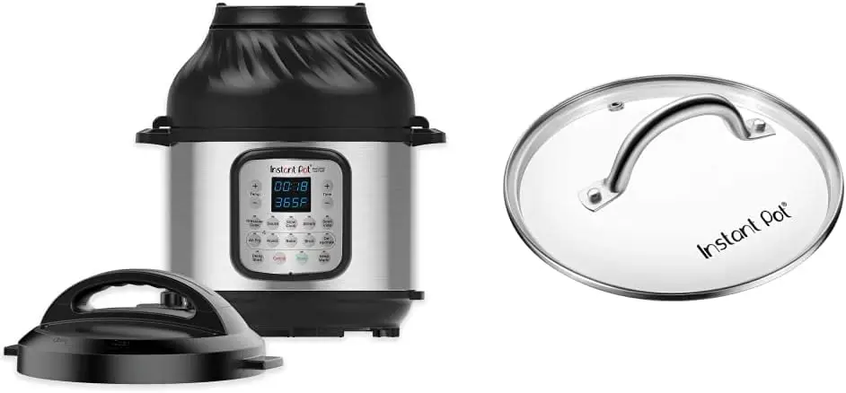 Crisp Pressure Cooker 11 in 1, 8 Qt with Air Fryer, Roast, Bake, Dehydrate and more & Genuine Tempered Glass lid, Clear 10
Crisp Pressure Cooker 11 in 1, 8 Qt with Air Fryer, Roast, Bake, Dehydrate and more & Genuine Tempered Glass lid, Clear 10