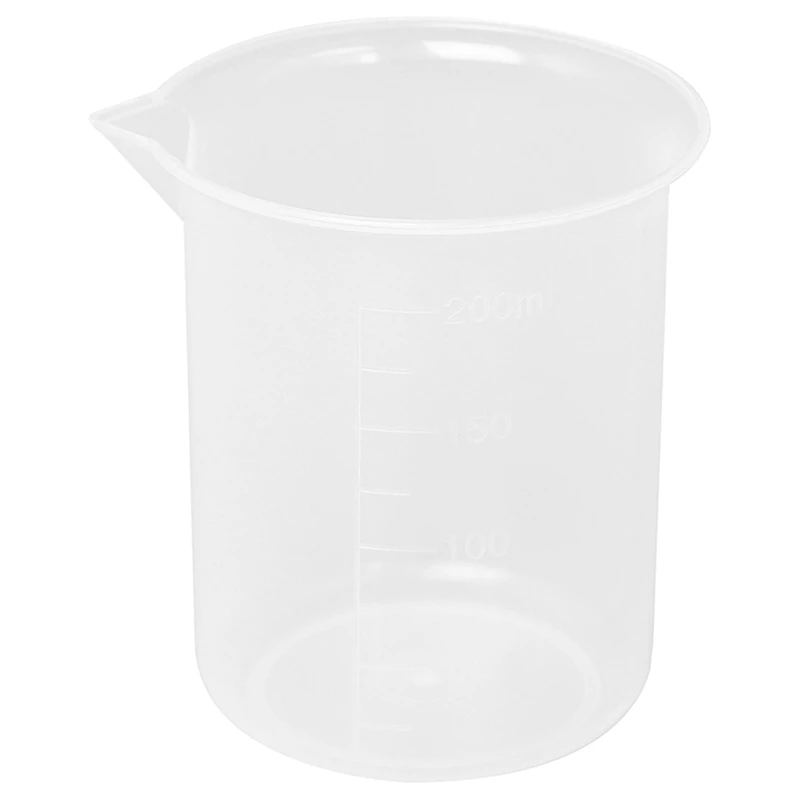 Kitchen Lab Graduated Beaker Clear Plastic Measuring Cup Thicken With Cap Measuring Jug 200Ml 2Pcs
Kitchen Lab Graduated Beaker Clear Plastic Measuring Cup Thicken With Cap Measuring Jug 200Ml 2Pcs