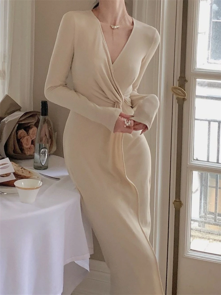 Dresses Women Autumn Winter New Sexy Elegent Party Fashion Party Robe Casual Midi Knitted Bodycon Dress Female Clothes Vestidos
Dresses Women Autumn Winter New Sexy Elegent Party Fashion Party Robe Casual Midi Knitted Bodycon Dress Female Clothes Vestidos