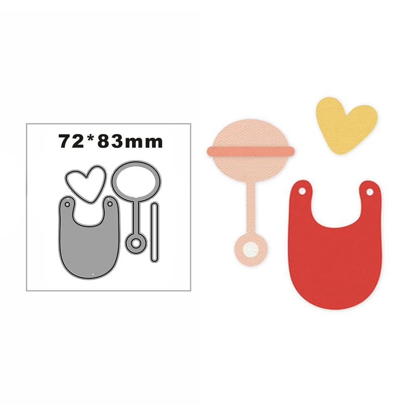 New Lollipop Bib Cardioid Metal Cutting Die Scrapbook Template Cutting Card Making Decorative Relief Photo Album Diy Crafts
New Lollipop Bib Cardioid Metal Cutting Die Scrapbook Template Cutting Card Making Decorative Relief Photo Album Diy Crafts