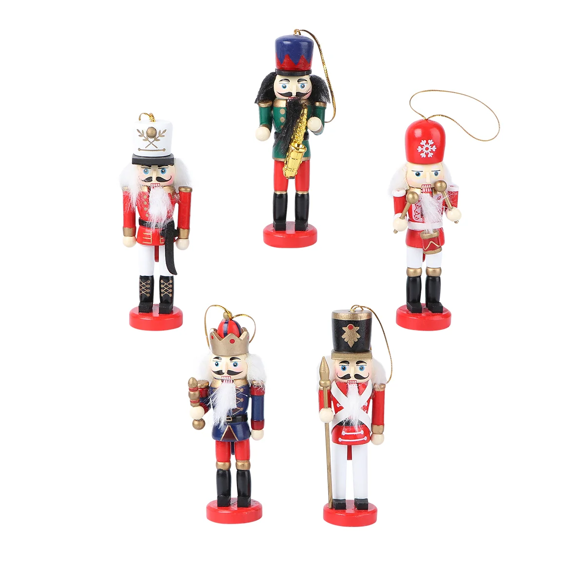 Christmas Nutcracker Ornaments Tree Hanging Figures Wooden Soldier Xmasornament Wood Decor Holiday Figurines Nutcrackers
Christmas Nutcracker Ornaments Tree Hanging Figures Wooden Soldier Xmasornament Wood Decor Holiday Figurines Nutcrackers