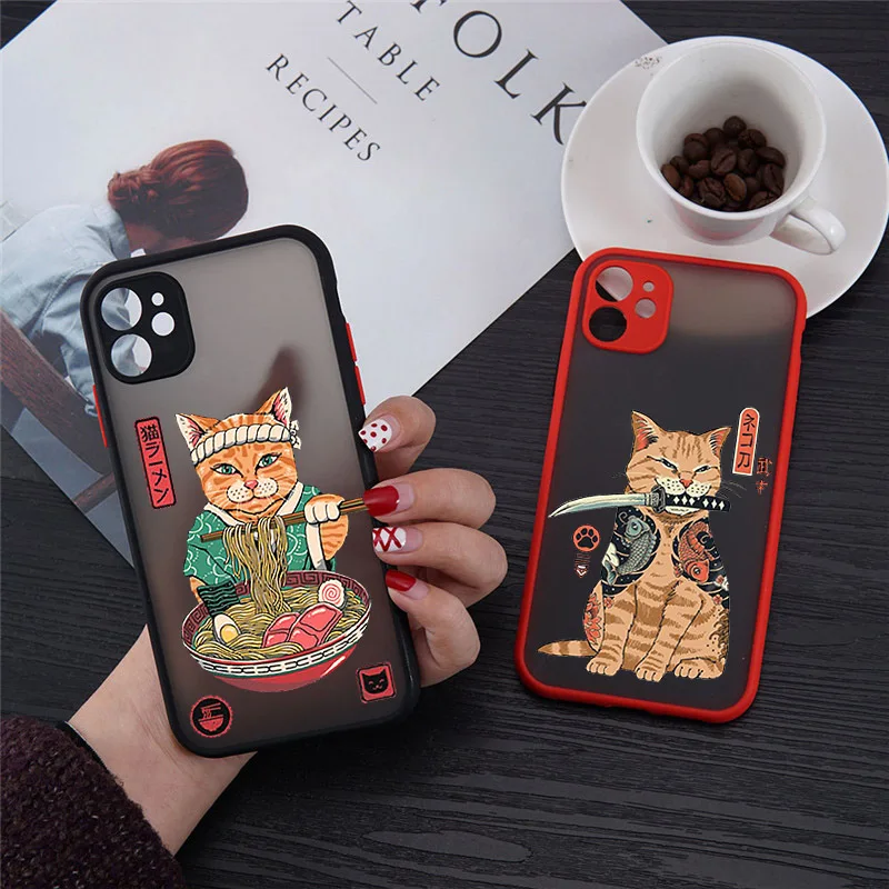 JAMULAR Neko Ramen Japan Cat Anime Phone Case For iPhone 13 12 11 14 Pro MAX XS X XR SE2 7 8Plus Cool Hard Matte Cover Fundas
JAMULAR Neko Ramen Japan Cat Anime Phone Case For iPhone 13 12 11 14 Pro MAX XS X XR SE2 7 8Plus Cool Hard Matte Cover Fundas