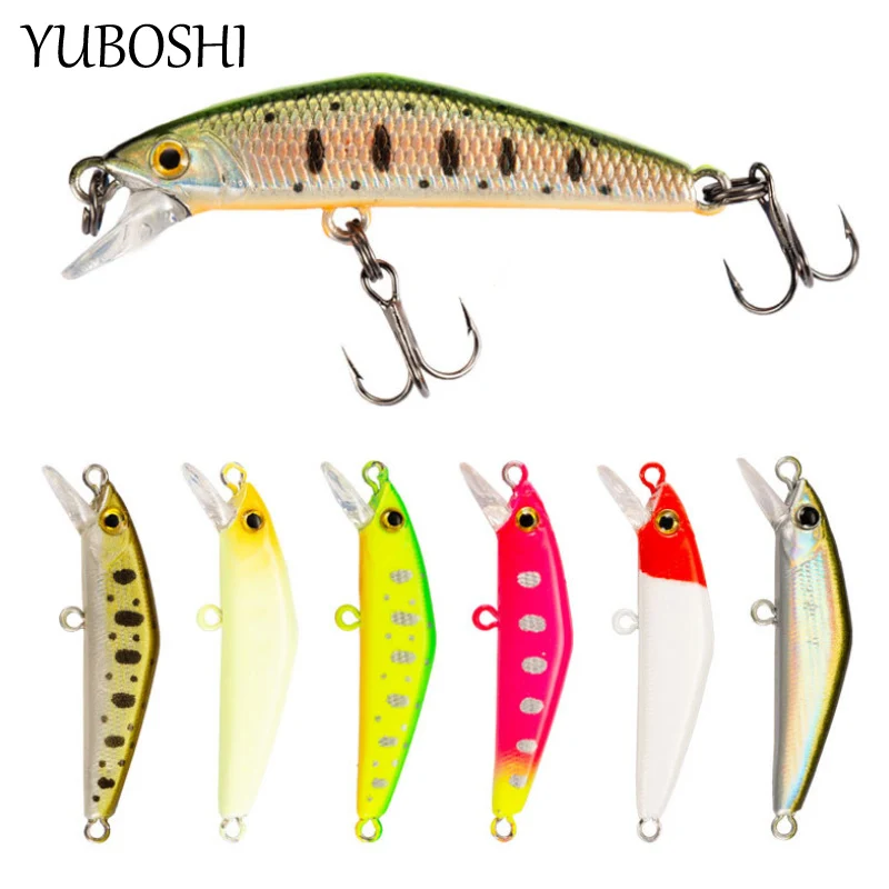 YUBOSHI Brand New 1.6G/3.8CM Sharp Triple Hook Minnow Fishing Lure Bionic Artificial Hard Bait Fishing Tackle
YUBOSHI Brand New 1.6G/3.8CM Sharp Triple Hook Minnow Fishing Lure Bionic Artificial Hard Bait Fishing Tackle