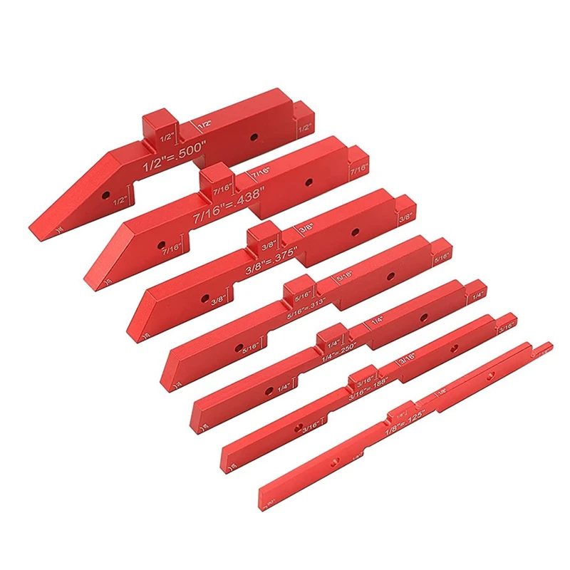 7Pcs Aluminum Precision Setup Blocks Height Gauge Set For Router Table Saw Accessories And Angle Woodworking Set Up
7Pcs Aluminum Precision Setup Blocks Height Gauge Set For Router Table Saw Accessories And Angle Woodworking Set Up