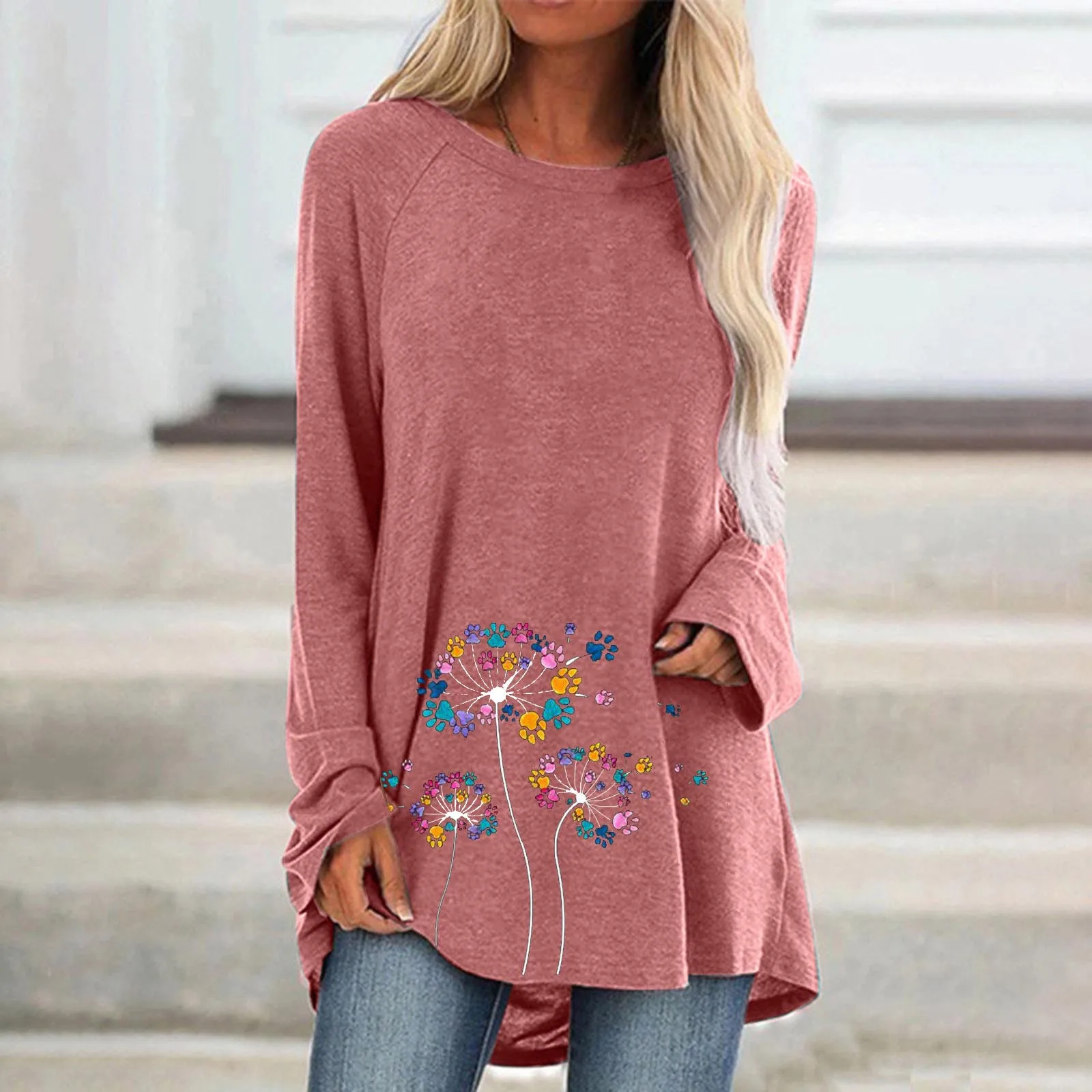 Day Womens Shirt Womens Casual Crew Neck Raglan Dandelion Printing Long Sleeve Blue 9 Womens Long Sleeve Running Shirt 
Day Womens Shirt Womens Casual Crew Neck Raglan Dandelion Printing Long Sleeve Blue 9 Womens Long Sleeve Running Shirt