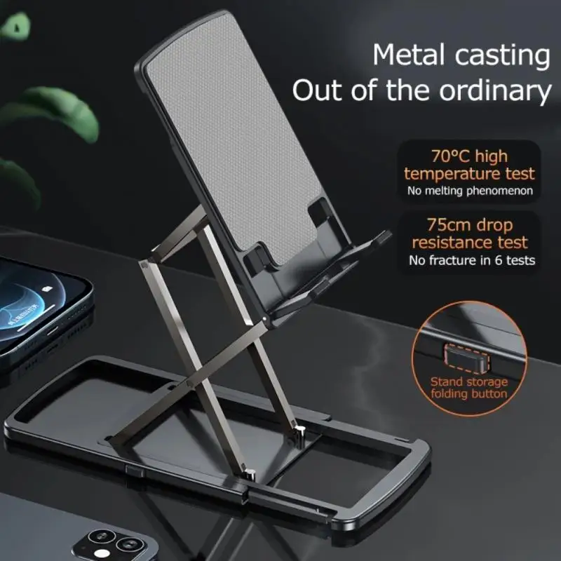 Aluminum Folding Holder Lifting Bracket Folding Phone Holder Height Adjustment Universal Desktop Phone Stand Phone Accessories
Aluminum Folding Holder Lifting Bracket Folding Phone Holder Height Adjustment Universal Desktop Phone Stand Phone Accessories