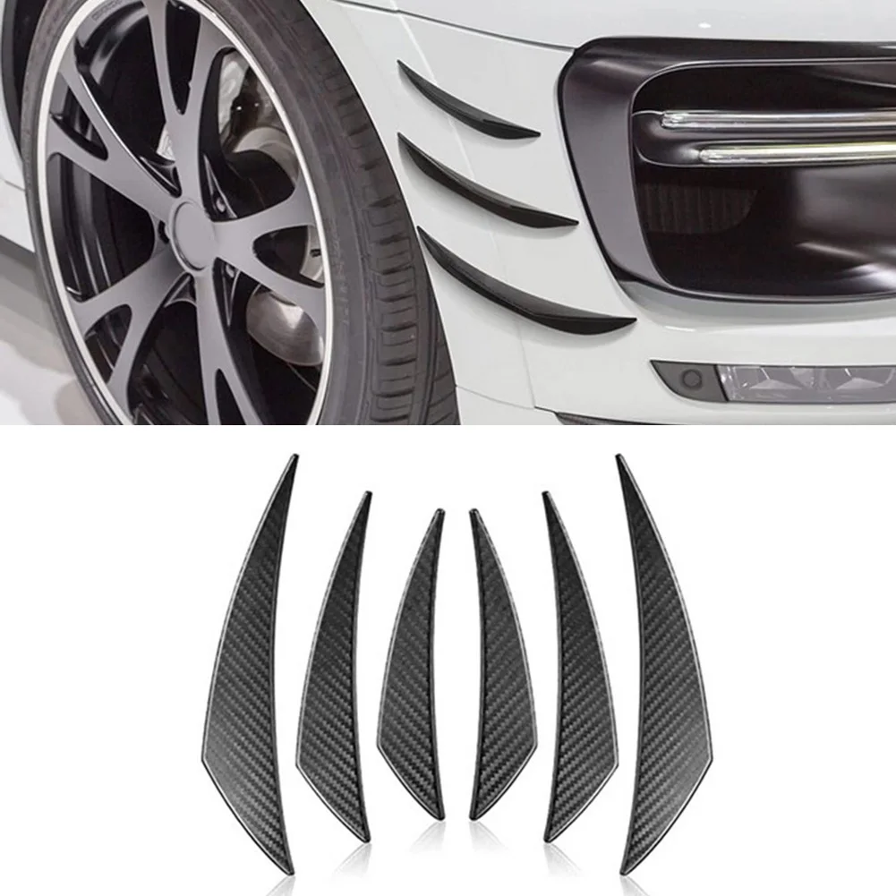 6Pcs Universal Car Spoiler Canards Kit Front Bumper Lip Splitter Decal Sticker Crescent Wind Knife Car Modification Spoiler
6Pcs Universal Car Spoiler Canards Kit Front Bumper Lip Splitter Decal Sticker Crescent Wind Knife Car Modification Spoiler