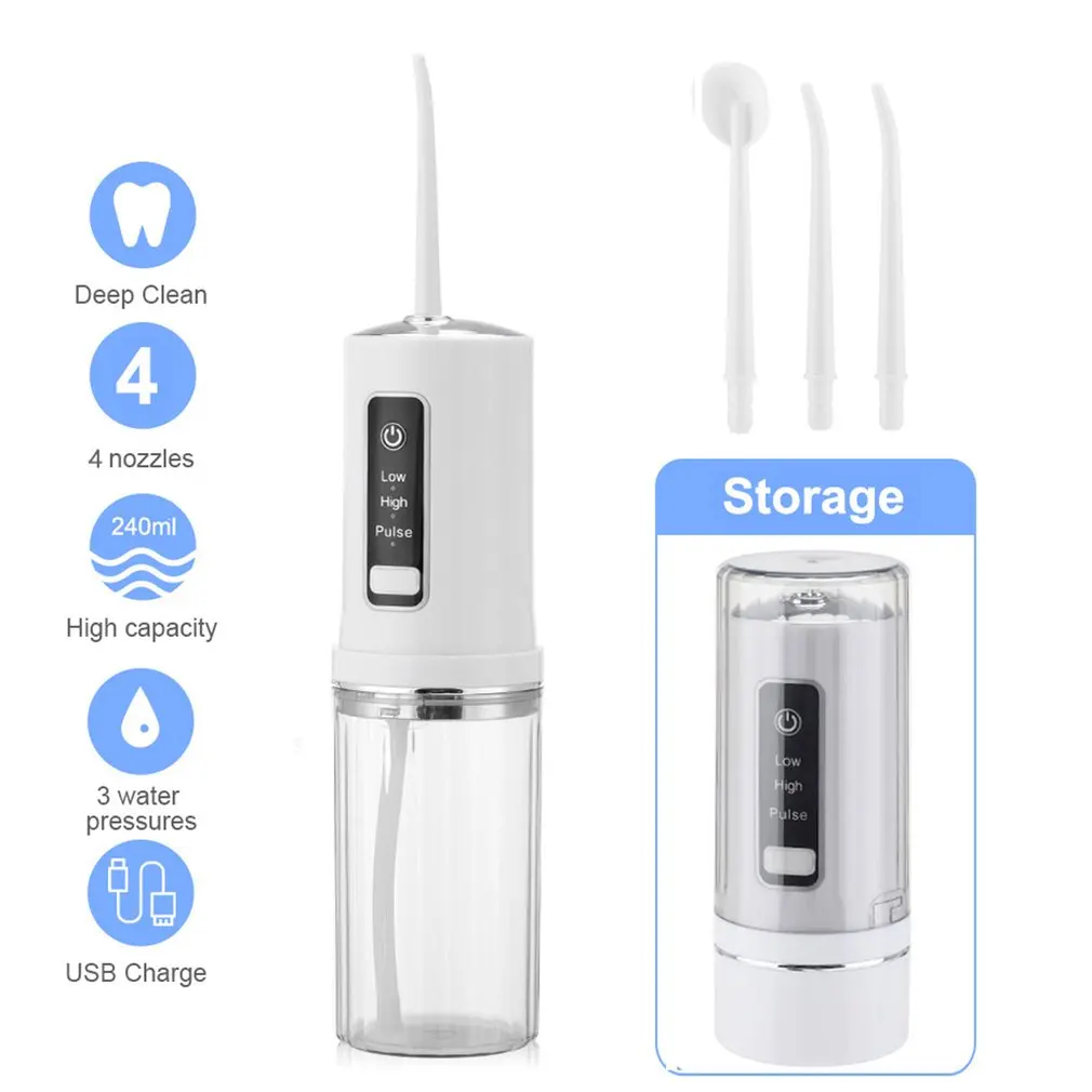 3 Modes Portable Oral Irrigator Collapsible Dental Water Flosser USB Charge Irrigator Dental Water Floss Tip Teeth Cleaner
3 Modes Portable Oral Irrigator Collapsible Dental Water Flosser USB Charge Irrigator Dental Water Floss Tip Teeth Cleaner