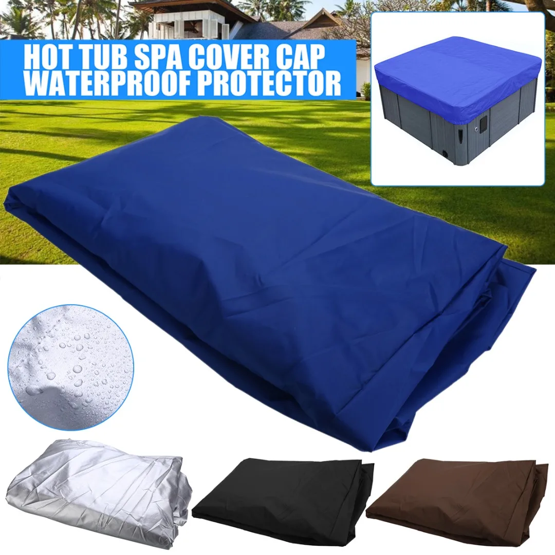 Universal Oxford Hot Tub Cover Home Waterproof Proof All-Weather Spa Cover Cap Protector Hotspring Snow Rain Dust Covers
Universal Oxford Hot Tub Cover Home Waterproof Proof All-Weather Spa Cover Cap Protector Hotspring Snow Rain Dust Covers