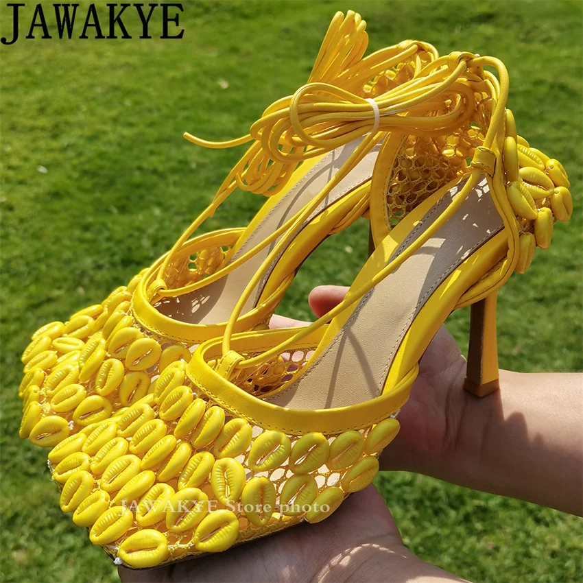 2022 New Shell Bead String High Heel Sandals Women Ankle Bandage Design Rome Sandals ladies Sexy Hot Sole Fashion Brand Shoes
2022 New Shell Bead String High Heel Sandals Women Ankle Bandage Design Rome Sandals ladies Sexy Hot Sole Fashion Brand Shoes