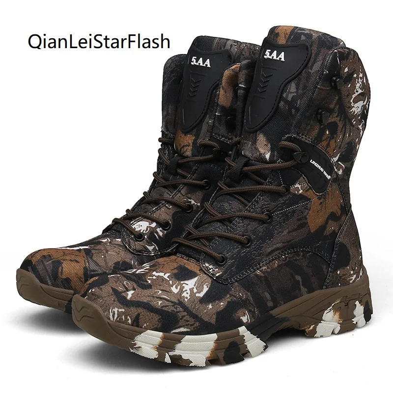 Men Camo Tactical Desert Combat Military Boots Mens Ankle Boots Outdoor Waterproof Hiking Camping Mountaineering Army Boots
Men Camo Tactical Desert Combat Military Boots Mens Ankle Boots Outdoor Waterproof Hiking Camping Mountaineering Army Boots