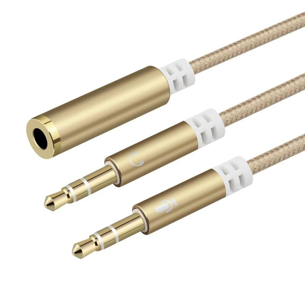 1X 3.5mm Black Headphone Conversion Cable Stereo Audio Jack To 2 Headphone Microphones 3.5mm Female To 3.5 Mm Male
1X 3.5mm Black Headphone Conversion Cable Stereo Audio Jack To 2 Headphone Microphones 3.5mm Female To 3.5 Mm Male