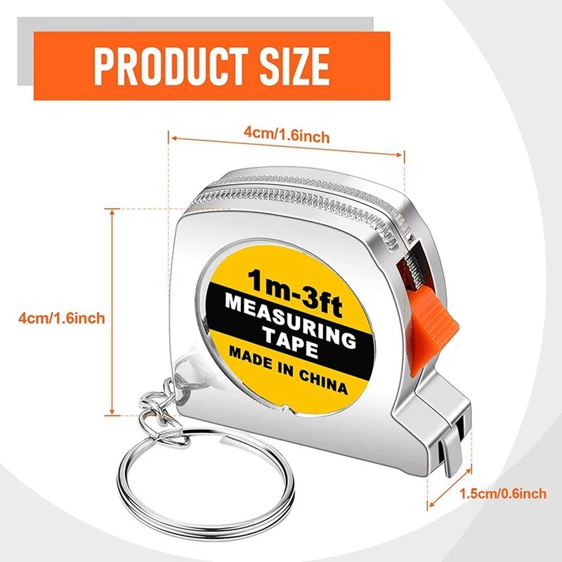 New 50 Pcs Keychain Tape Measure Tape Measure Functional Pocket Tape Measure Small Tape Measure Retractable For Adult Kids
New 50 Pcs Keychain Tape Measure Tape Measure Functional Pocket Tape Measure Small Tape Measure Retractable For Adult Kids