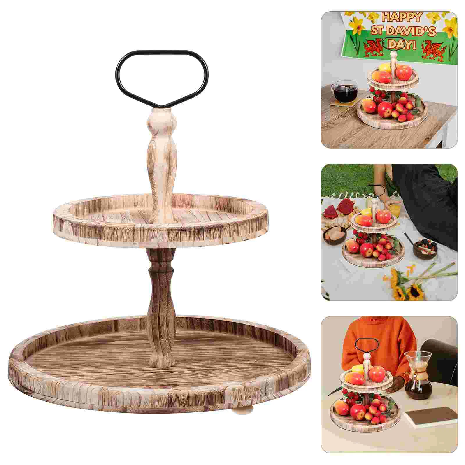 Stand Serving Tray Cupcake Fruit Display Tiered Appetizer Platter Cake Wooden Plate Dessert Server Riser Tea Dried Nut Afternoon
Stand Serving Tray Cupcake Fruit Display Tiered Appetizer Platter Cake Wooden Plate Dessert Server Riser Tea Dried Nut Afternoon