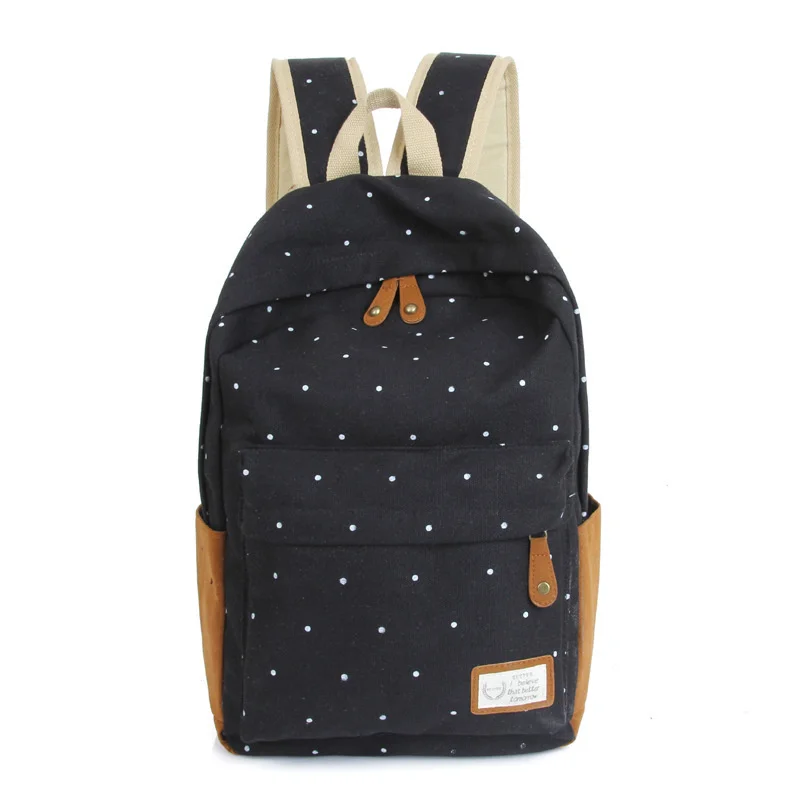 

Модный рюкзак для мужчин и женщин, Холщовый школьный ранец с принтом для ноутбука, Вместительная дорожная школьная сумка для студентов