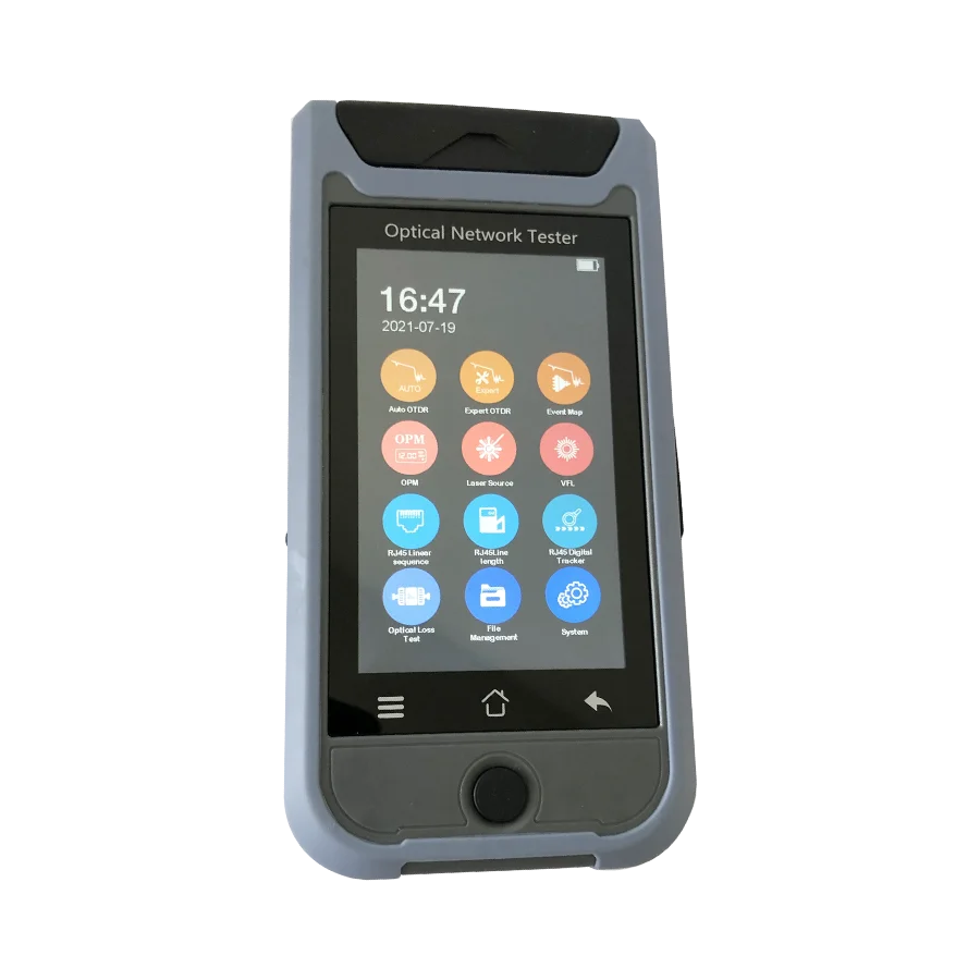 Волоконно-оптический рефлектометр ST3200F MINI OTDR 1310/нм, 26 дБ/24 дБ, сенсорный экран, тестер кабелей VFL OLS OPM, карта событий, Ethernet 
Волоконно-оптический рефлектометр ST3200F MINI OTDR 1310/нм, 26 дБ/24 дБ, сенсорный экран, тестер кабелей VFL OLS OPM, карта событий, Ethernet
