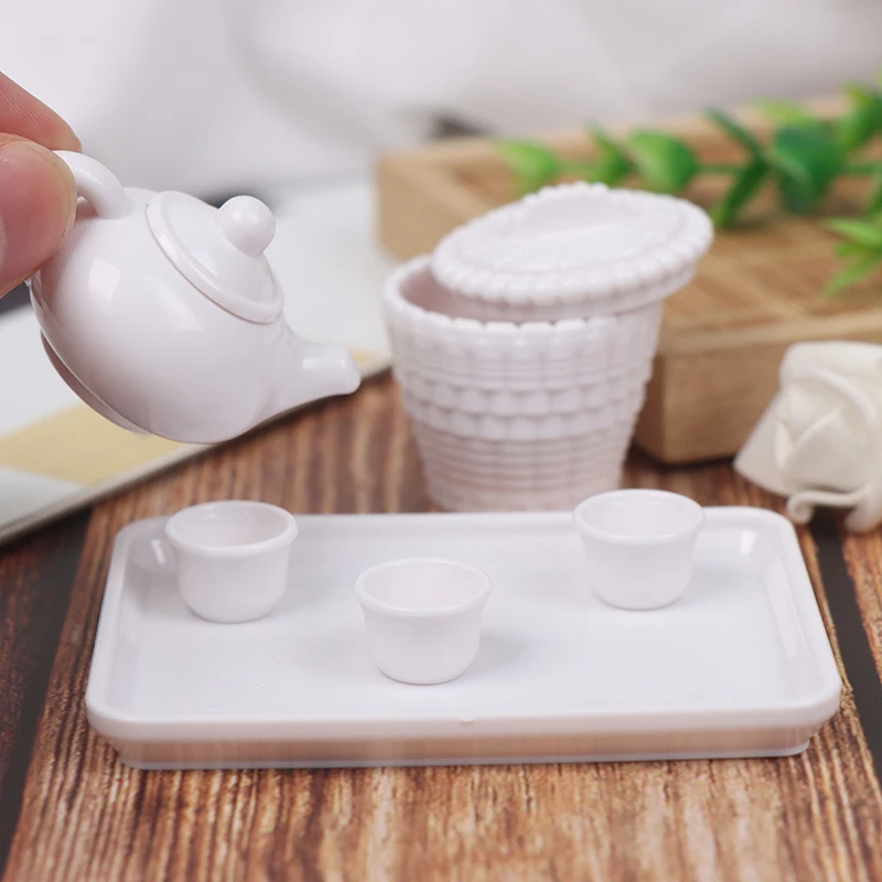 1:12 Dolls House Miniature Cups Pot Set Direction Furniture Toys Plactic Coffee Tea Cups Dollhouse Accessory White
1:12 Dolls House Miniature Cups Pot Set Direction Furniture Toys Plactic Coffee Tea Cups Dollhouse Accessory White
