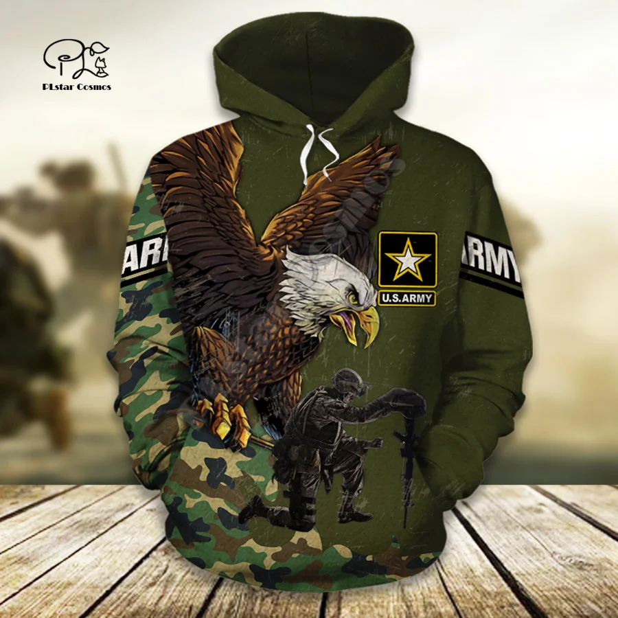 

PLstar Cosmos USA Eagle Army Marine Military Camo Suits Veteran NewFashion Tracksuit 3DPrint Men/Women Funny Pullover Hoodies X1