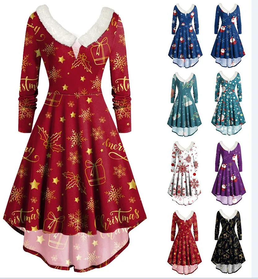 Winter Christmas cosplay costumes Women Dress Faur Fax Collar Cocktail Party Dress Xmas New Year Evening Elegant Prom Dresses
Winter Christmas cosplay costumes Women Dress Faur Fax Collar Cocktail Party Dress Xmas New Year Evening Elegant Prom Dresses