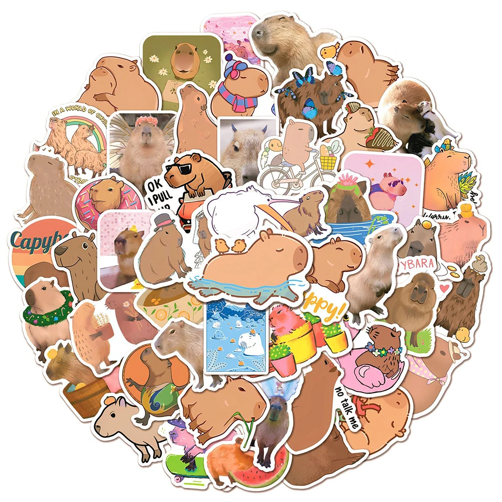10/30/50PCS Cute Capybara Animal Cartoon Stickers DIY Scrapbook Phone Laptop Guitar Stationery Funny Graffiti Sticker Decal Toy
10/30/50PCS Cute Capybara Animal Cartoon Stickers DIY Scrapbook Phone Laptop Guitar Stationery Funny Graffiti Sticker Decal Toy