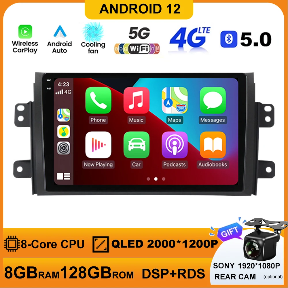 Android 12 For Suzuki SX4 2006 2007 2008 2009 2010 2011 2012 2 Din BT Car Radio Stereo Multimedia Video Player Navigaion Carplay
Android 12 For Suzuki SX4 2006 2007 2008 2009 2010 2011 2012 2 Din BT Car Radio Stereo Multimedia Video Player Navigaion Carplay