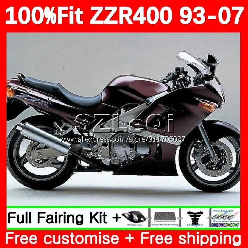 wine red Injection For KAWASAKI NINJA ZZR400 ZZR 400 ZZR-400 93 94 95 96 97 98 99 00 01 02 03 04 05 06 07 Fairings 119LQ.20 
wine red Injection For KAWASAKI NINJA ZZR400 ZZR 400 ZZR-400 93 94 95 96 97 98 99 00 01 02 03 04 05 06 07 Fairings 119LQ.20