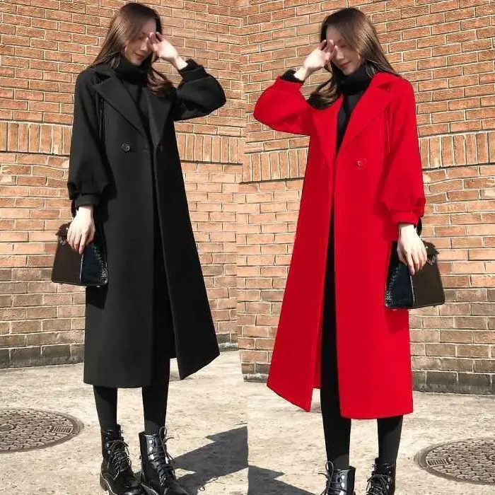 Autumn And Winter Woolen Coat Women'S 200 Catty Large Windbreaker Women'S Long Knee Loose Thickened High End Woolen Coat
Autumn And Winter Woolen Coat Women'S 200 Catty Large Windbreaker Women'S Long Knee Loose Thickened High End Woolen Coat