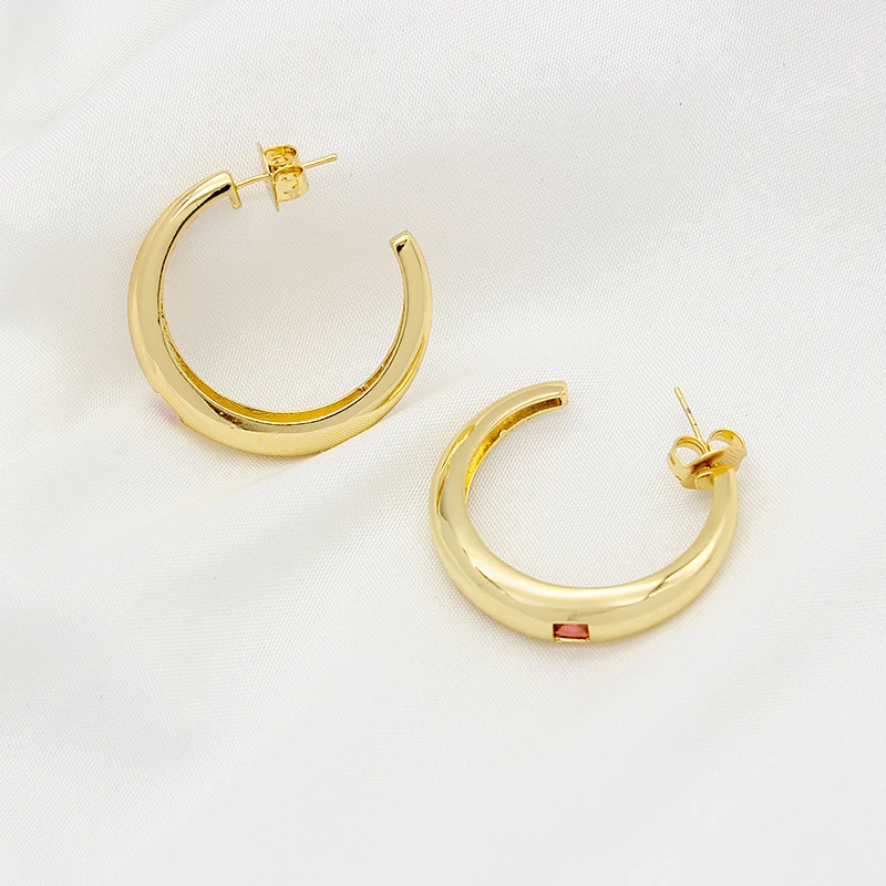 Hoop Earrings For Women Trendy AAA Baguette Cubic Zirconia Stone Fashion Circle Bridal Wedding Accessories
Hoop Earrings For Women Trendy AAA Baguette Cubic Zirconia Stone Fashion Circle Bridal Wedding Accessories