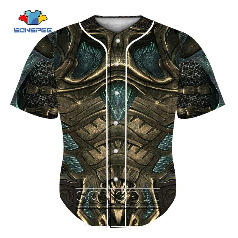 SONSPEE Summer Cool Armor Military Baseball Uniform for Men Classical Sportswear Short Sleeve Harajuku Style Baseball Jerseys
SONSPEE Summer Cool Armor Military Baseball Uniform for Men Classical Sportswear Short Sleeve Harajuku Style Baseball Jerseys
