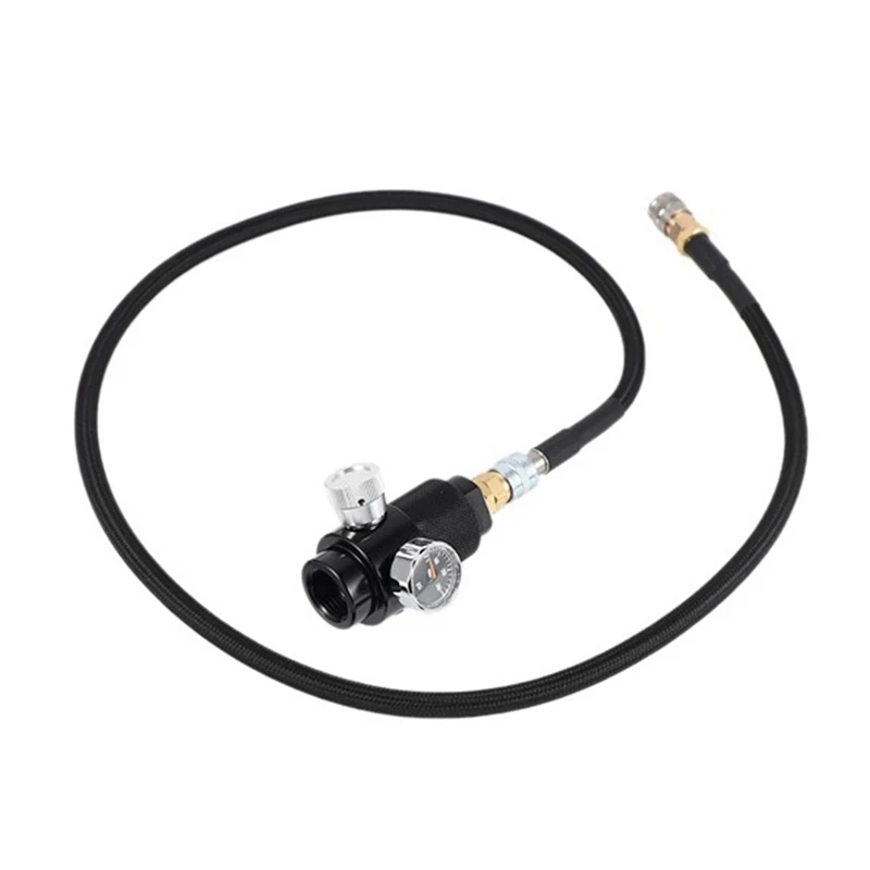 Scuba Diving Regulator With 100Cm SLP FLEX Remote Hose Line 0-200 Psi To HPA Co2 Tank Cylinder
Scuba Diving Regulator With 100Cm SLP FLEX Remote Hose Line 0-200 Psi To HPA Co2 Tank Cylinder