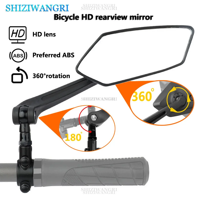 Bicycle Rear View Mirror Wide Range Back Sight Rearview Reflector Adjustable Handlebar Left Right Mirror Bike Cycling Clear
Bicycle Rear View Mirror Wide Range Back Sight Rearview Reflector Adjustable Handlebar Left Right Mirror Bike Cycling Clear
