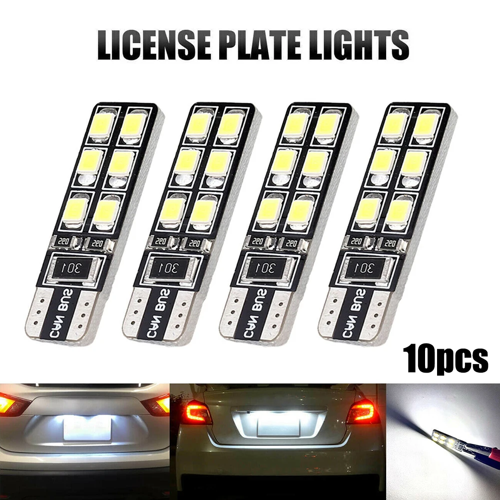 10Pcs 6000K T10 Decoding LED Car Small Light Bulb W5W Show Width Light Canbus 2835SMD Parking Bulb Trunk Light Map Light DC12V
10Pcs 6000K T10 Decoding LED Car Small Light Bulb W5W Show Width Light Canbus 2835SMD Parking Bulb Trunk Light Map Light DC12V