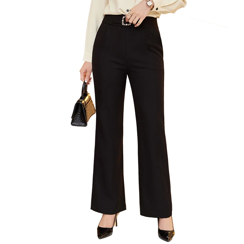 Naviu New Fashion Wide Leg Trousers For Women Formal Pants Office Lady Black Long Bottoms Work Uniform
Naviu New Fashion Wide Leg Trousers For Women Formal Pants Office Lady Black Long Bottoms Work Uniform