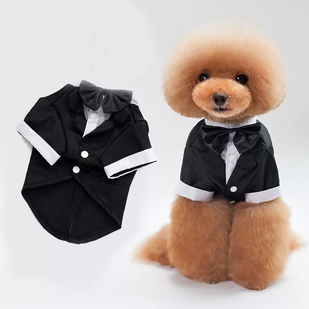 NEW2022 Male Dog Clothes Boy Dog Suit Tuxedo Coat Jacket Puppy Pet Wedding Dress Small Dog Chihuahua Costume Black Pet Party App
NEW2022 Male Dog Clothes Boy Dog Suit Tuxedo Coat Jacket Puppy Pet Wedding Dress Small Dog Chihuahua Costume Black Pet Party App