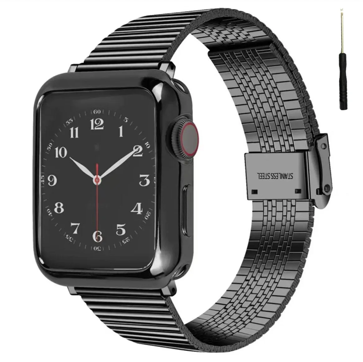 Case+strap for Apple watch band 44mm 40mm 45mm 41mm 38mm 42mm Stainless steel Metal Bracelet For iwatch series 7 6 SE 5 4 3 2 1
Case+strap for Apple watch band 44mm 40mm 45mm 41mm 38mm 42mm Stainless steel Metal Bracelet For iwatch series 7 6 SE 5 4 3 2 1