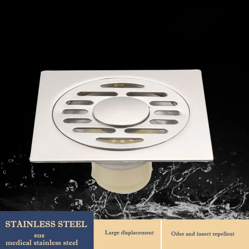 Stainless Steel Floor Drain Anti-odor Drainer Bathtub Floor Drain Shower Filter Cover Kitchen Bathroom Hardware Accessories
Stainless Steel Floor Drain Anti-odor Drainer Bathtub Floor Drain Shower Filter Cover Kitchen Bathroom Hardware Accessories