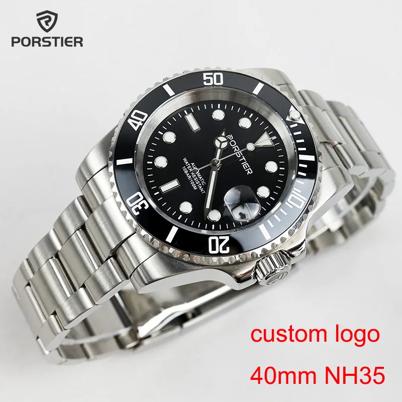 PORSTIER 40MM NH35 Men's Luxury Watch 10Bar Waterproof luminous Sapphire Glass sub Automatic Mechanical Watches reloj hombre
PORSTIER 40MM NH35 Men's Luxury Watch 10Bar Waterproof luminous Sapphire Glass sub Automatic Mechanical Watches reloj hombre