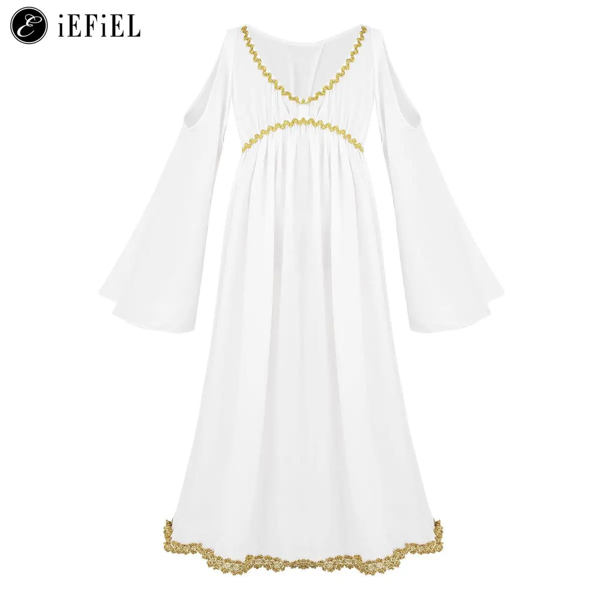 Kids Girls Greek Roman Toga Halloween Gold Costume Ancient Greece Long Sleeves Princess Dress Liturgical Praise Dancewear
Kids Girls Greek Roman Toga Halloween Gold Costume Ancient Greece Long Sleeves Princess Dress Liturgical Praise Dancewear