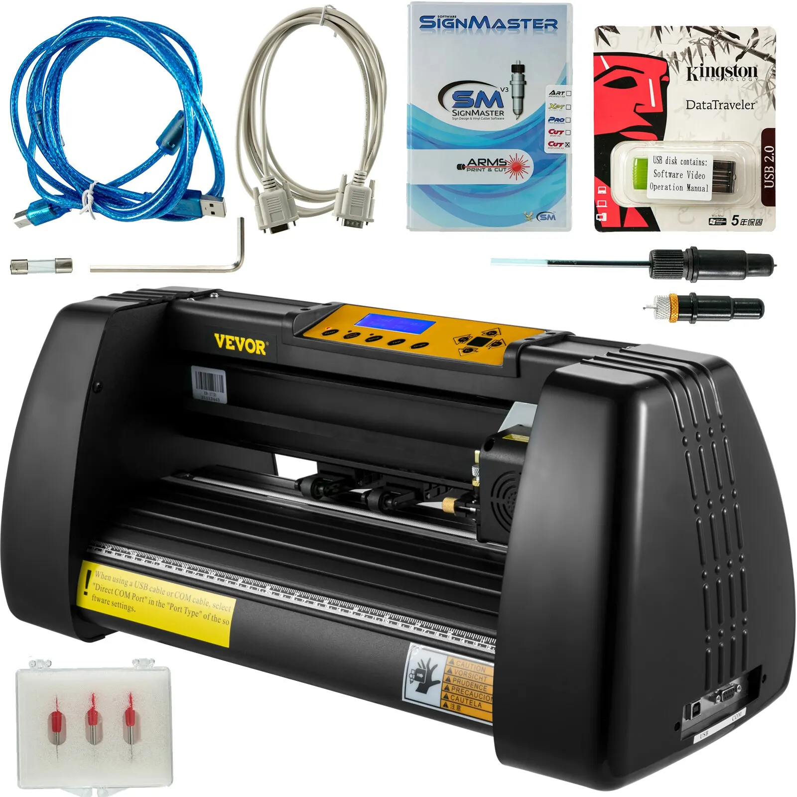 VEVOR 14 Inch Vinyl Cutter Machine with Stand Sign Making Vinly Sign Cutting Plotter Starter Bundle Kits Signmaster Software
VEVOR 14 Inch Vinyl Cutter Machine with Stand Sign Making Vinly Sign Cutting Plotter Starter Bundle Kits Signmaster Software