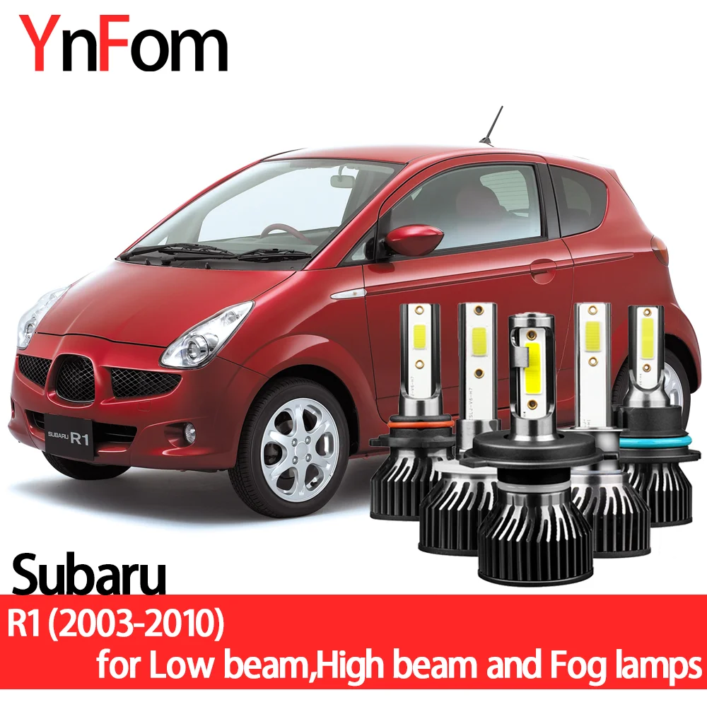 YNFOM LED headlights kit for Subaru R1 2003-2010 Low beam,High beam,fog lamp,car accessories,car headlight bulbs
YNFOM LED headlights kit for Subaru R1 2003-2010 Low beam,High beam,fog lamp,car accessories,car headlight bulbs