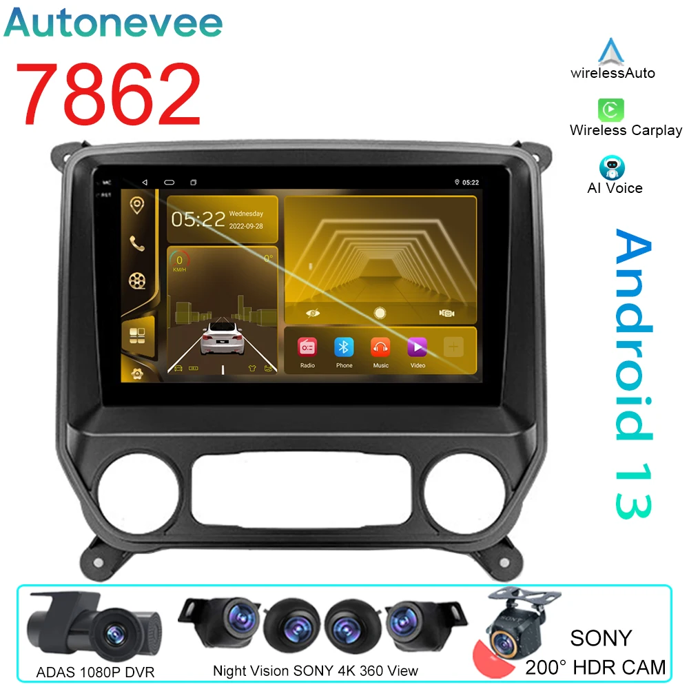 Car Radio For Chevrolet Silverado 3 GMTK2 2013 - 2019 4G WIFI Video Player Stereo Navigation GPS Multimedia Android No 2din DVD
Car Radio For Chevrolet Silverado 3 GMTK2 2013 - 2019 4G WIFI Video Player Stereo Navigation GPS Multimedia Android No 2din DVD