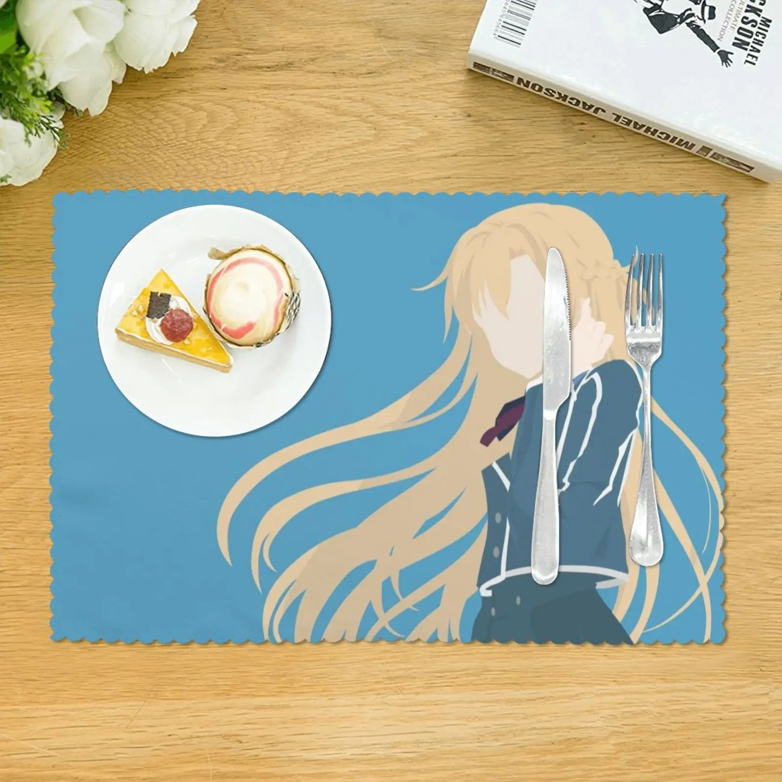 Blue Cartoon Asuna Placemat Polyester Placemat for Dining Table Single Side Printed 12x18 Inch Strong Heat Resistance Stocked
Blue Cartoon Asuna Placemat Polyester Placemat for Dining Table Single Side Printed 12x18 Inch Strong Heat Resistance Stocked