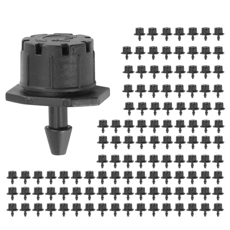150Pcs Adjustable Irrigation Drippers Sprinklers 1/4 Inch Emitter Dripper Mini Drip Irrigation Sprinklers For Lawn
150Pcs Adjustable Irrigation Drippers Sprinklers 1/4 Inch Emitter Dripper Mini Drip Irrigation Sprinklers For Lawn