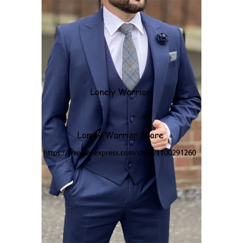 Handsome Royal Blue Mens Suit Formal Business Blazer Slim Fit 3 Piece Set Wedding Groom Tuxedo Terno Masculino Jacket Vest Pants
Handsome Royal Blue Mens Suit Formal Business Blazer Slim Fit 3 Piece Set Wedding Groom Tuxedo Terno Masculino Jacket Vest Pants