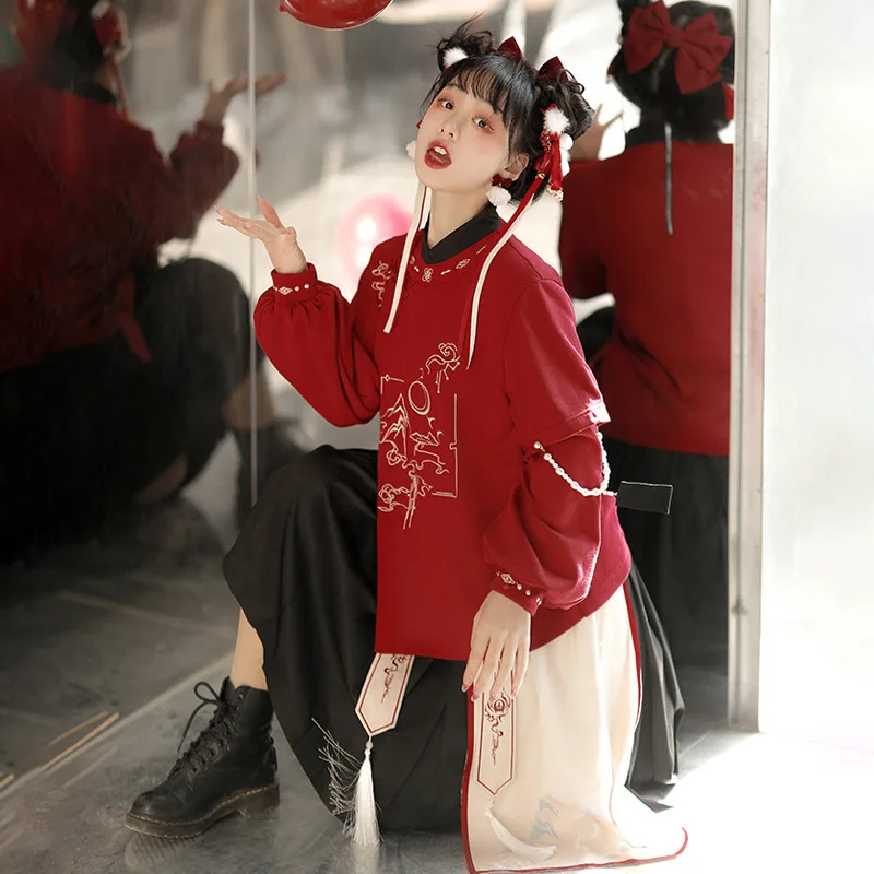 Spring Summer New Arrival Original Lady Chinese Style Retro Tassel Hanfu Dress Women Oriental Traditional Ancient Two Piece Suit
Spring Summer New Arrival Original Lady Chinese Style Retro Tassel Hanfu Dress Women Oriental Traditional Ancient Two Piece Suit
